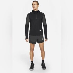 Nike Trail Men’s Half Zip Pullover Size S Black DV8094-010